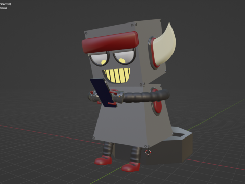 Phone Robot 3D Model