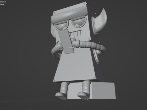 Phone Robot Modelo 3D