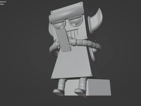 Phone Robot 3D Model