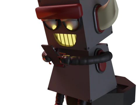 Phone Robot 3D Model