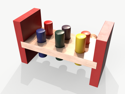 Wooden Sorter 6 pc 3D Модель