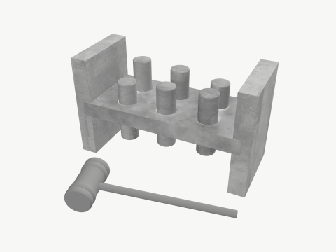 Wooden Sorter 6 pc 3D Модель