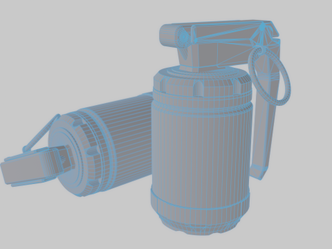 Sci-Fi Frag Grenade 3D Model