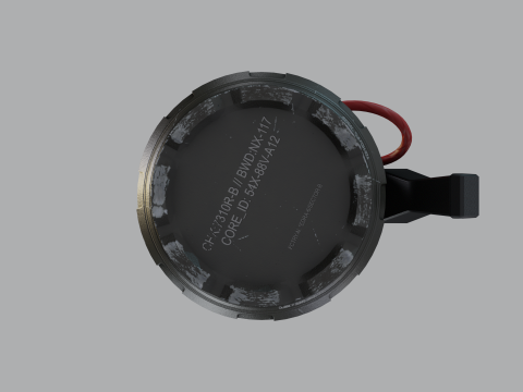 Sci-Fi Frag Grenade 3D Model