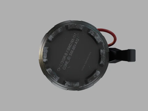 Sci-Fi Frag Grenade 3D Model