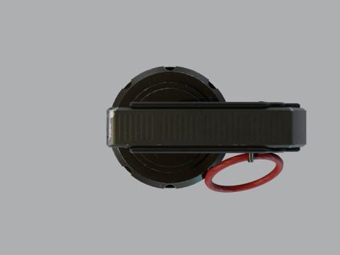 Sci-Fi Frag Grenade 3D Model