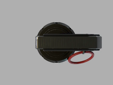 Sci-Fi Frag Grenade 3D Model