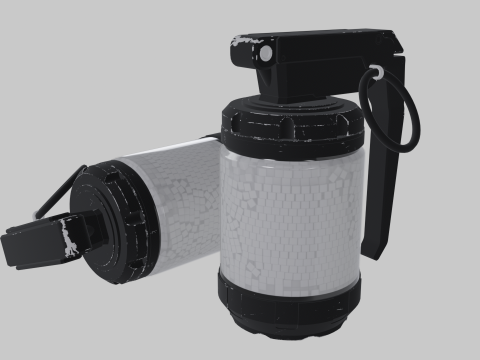 Sci-Fi Frag Grenade 3D Model