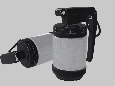 Sci-Fi Frag Grenade 3D Model