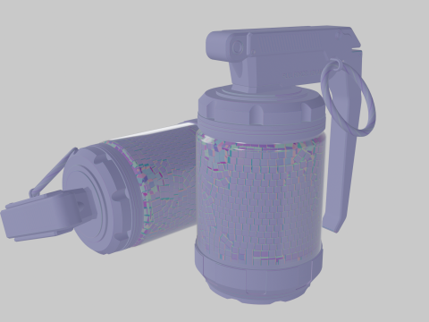 Sci-Fi Frag Grenade 3D Model