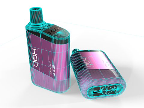 HQD Boom Apple Peach 3D Model