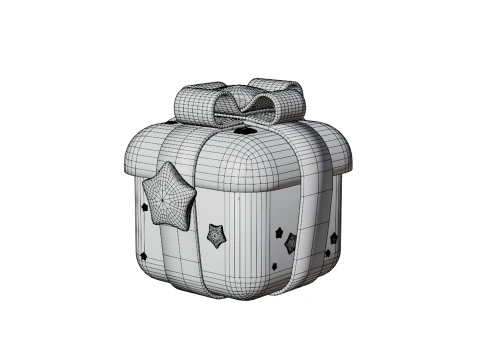 Pink gift 3D Model