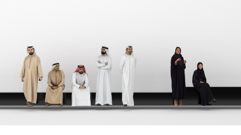Arab People Collection - Arab Man and Woman Modelo 3D .c4d .max .obj .3ds .fbx .stl .blend