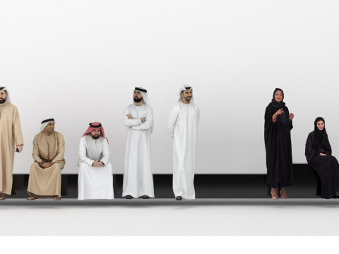 Arab People Collection - Arab Man and Woman 3D 모델