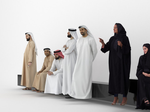 Arab People Collection - Arab Man and Woman Modelo 3D