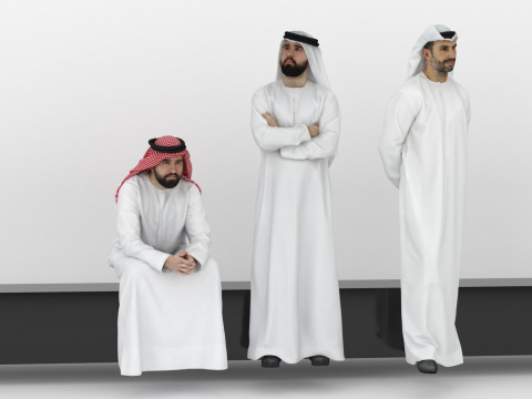 Arab People Collection - Arab Man and Woman Modelo 3D