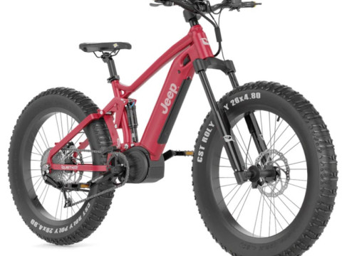 Jeep E-Bike in Red Fat Tire Mountain Bike 3D 打印模型