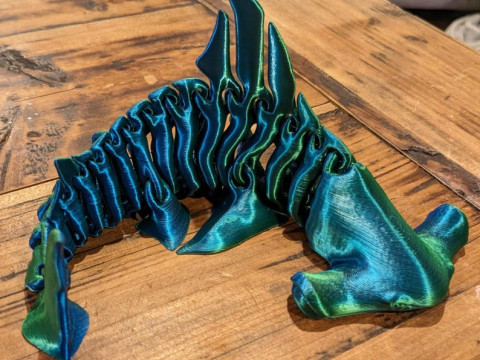 Hammerhead Shark Bones Structure Model do druku 3D