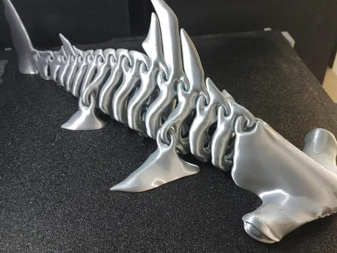 Hammerhead Shark Bones Structure 3D Print Model