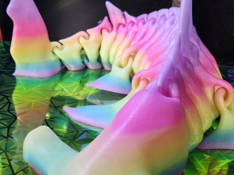 Hammerhead Shark Bones Structure Modèles 3D en vedette