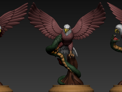 EAGLE VS SNAKE Modelo de impresión 3D