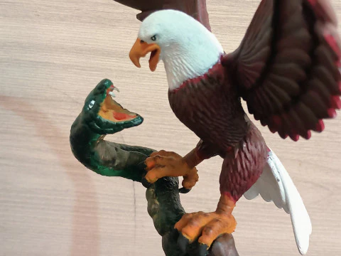 EAGLE VS SNAKE 3D Print Model