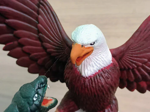 EAGLE VS SNAKE 3D Print Model