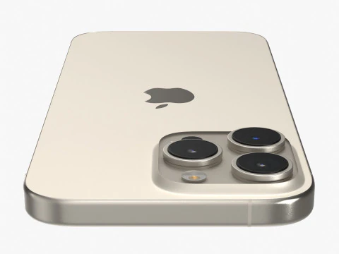 Apple iPhone 16 Pro Max Natural Titanium 3D Model