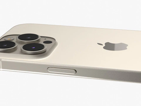 Apple iPhone 16 Pro Max Natural Titanium 3D Model