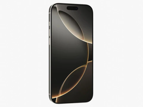 Apple iPhone 16 Pro Max Natural Titanium 3D Model