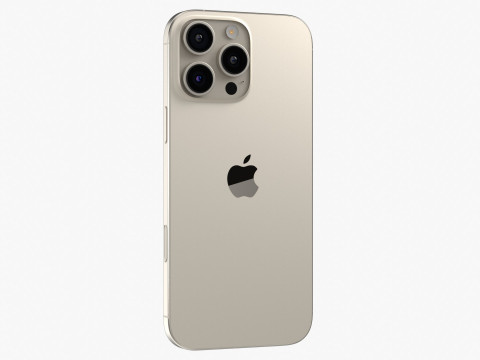 Apple iPhone 16 Pro Max Natural Titanium Modelo 3D