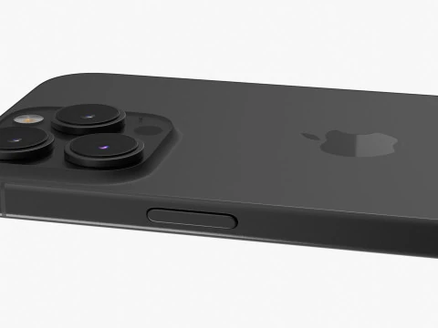 Apple iPhone 16 Pro Max Black Titanium 3D Model