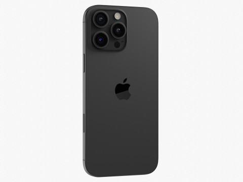 Apple iPhone 16 Pro Max Black Titanium Modèle 3D