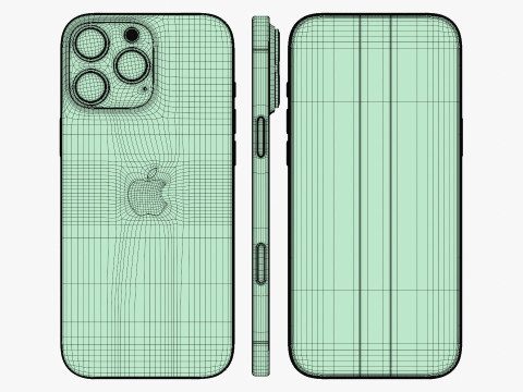Apple iPhone 16 Pro Max Black Titanium Modèle 3D