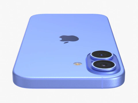 Apple iPhone 16 UltraMarine 3D Model
