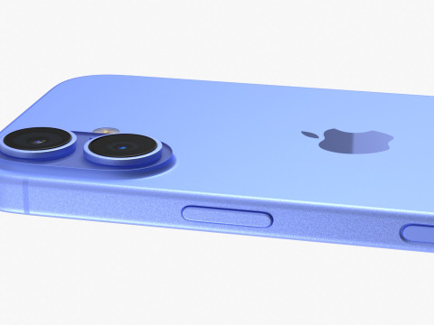 Apple iPhone 16 UltraMarine 3D Model