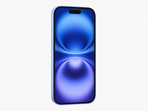 Apple iPhone 16 UltraMarine 3D Model