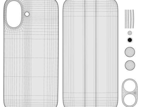 Apple iPhone 16 UltraMarine 3D Model
