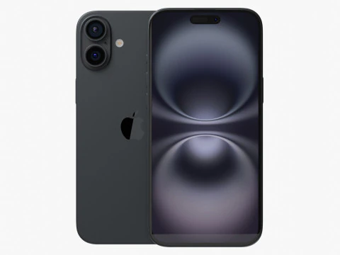 Apple iPhone 16 Plus Siyah 3D Model