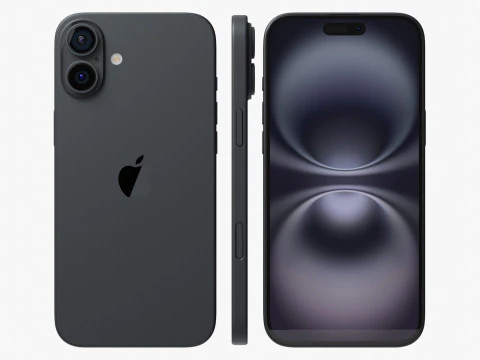 Apple iPhone 16 Plus Black 3D Model