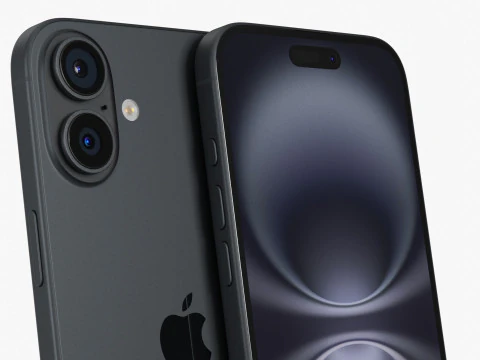 Apple iPhone 16 Plus Black 3D Model
