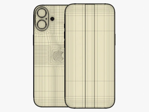 Apple iPhone 16 Plus Black 3D Model