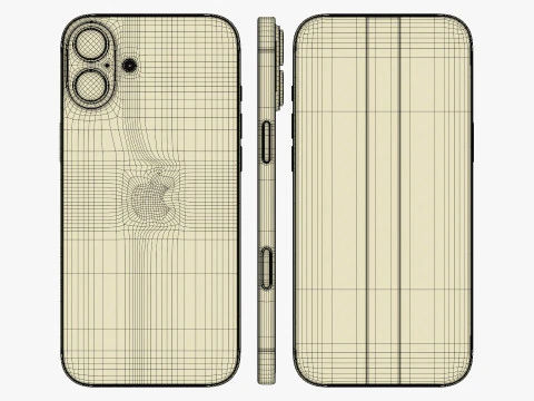 Apple iPhone 16 Plus Black 3D Model
