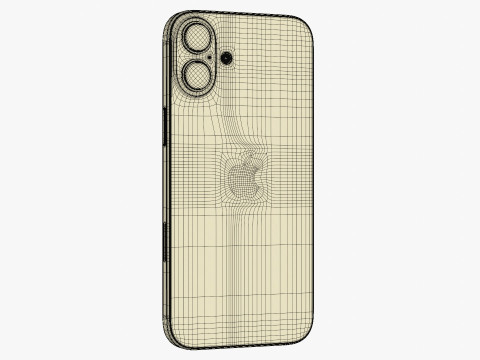 Apple iPhone 16 Plus Black 3D Модель