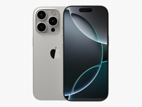 Apple iPhone 16 Pro White Titanium 3D Model