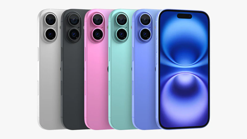 Apple iPhone 16 3D Model .c4d .max .obj .3ds .fbx .stl .blend