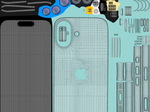 Apple iPhone 16 Modelo 3D