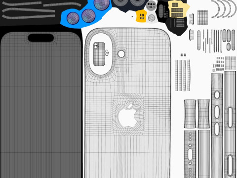 Apple iPhone 16 Modelo 3D