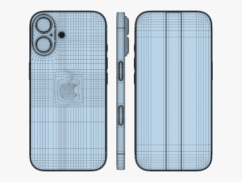 Apple iPhone 16 And Plus And Pro And Pro Max 3D Model