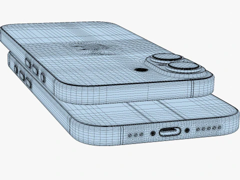 Apple iPhone 16 And Plus And Pro And Pro Max 3D Model
